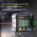 4-Side Magnetic Digital Angle Gauge With Laser Electronic Protractor Horizontometer Inclinometer Angle Ruler Slope Measuring. 