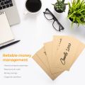  Envelopes Money Container Kraft Paper Coin  Pouches Ultra-Thin DIY Coin Storage Envelopes  Storage Bags 50Pcs. 