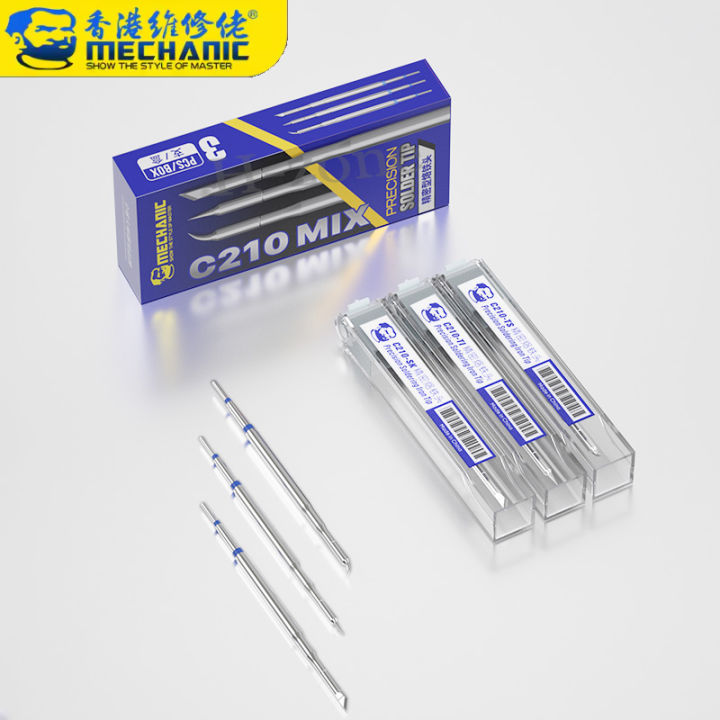 MECHANIC%20C210%20K%20%20Soldering%20Tips%20Welding%20Iron%20Head%20for%20JBC%20Tip%20T210%20Handle%20JBC%20CD-2SD/2SHE%20Sugon%20T26%20T26D%20T3602%20Soldering%20Station%20-%20Image%202