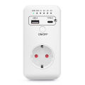 UD03 Automatic Timer Switch 230V USB Charger Countdown Timer Socket Electronic Protector Timing Controller Converter EU Plug. 