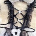Maid Outfit Maid Dress Cosplay Sweet Classic Apron Maid Costume with  Headwear Bodysuit. 