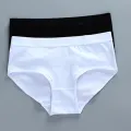 Girls Training Bras Panties Solid Kids Cotton Underwear Sets Teens Students Bra Vest and Panties Wireless Girls Cotton Bra 8-18Y. 