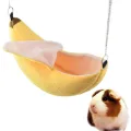 Animals Design Pet Banana Hamster Rat Hammock Cage House Nest  Hamster Warm House  Small Animal Hammock. 