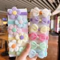12PCS New Cut Hair Ties Princess Sweet Flower Bow Girls Women Elastic Hair Bands Hair Accessories Headwear Scrunchies.