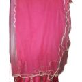 Party wear masoori fabric embroidered frock and sharara. 