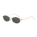 Hiking 1/3pcs Vintage Metal Hexagon Anti Light Glasses Women Men Steam Punk Style Eyewear Fashion Brown Lens Polygon Shades.