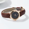 Fashion Small Dial Women Watches Casual Leather Band Quartz Watch.