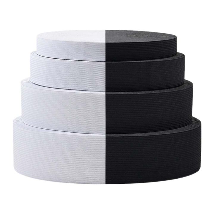 4Meter/8Meter%2015mm/20mm/25mm/30mm/35mm/40mm/45mm/50mm%20White%20Black%20Nylon%20High%20Elastic%20Bands%20Garment%20Trousers%20Sewing%20Accessories%20-%20Image%204