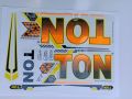 New 3D 2024 Latest TON Orange Edition Top Quality Cricket Bat Sticker For Professional Players. 