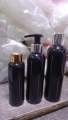 200ML  Black Cylindrical  Plastic Bottles + Chrome Atomiser Spray ANY AMOUNT. 