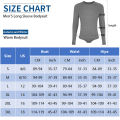 Men Long Sleeve Bodysuit Thermal Pajama Bodysuit One Piece Pajamas Rompers Basic Shirt. 