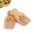 Bamboo Salad Mixing Tool Salad Fork for Kitchen Soup Unpainted Wooden Salad Spoon Stirring Fork Wooden Utensils Tableware. 