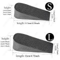 Hard PU Leather Height Increase Insole Sneakers Heel Insert Heighten Half Insoles 1-3cm Shoe Pads Insoles for Unisex. 
