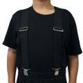 MELOTOUGH Men's Suspenders Fully Elastic 2 Inch Wide X Back Heavy Duty Work Suspenders Tool Belt Suspenders Man Suspend.
