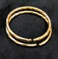 1PS /TOP  FASHION PUNJABI KARA FOR MEN/WOMEN - HIGH QUALITY GOLDEN TWIST ROPE STYLE  STAIN LESS STEEL OPENABLE CUFF /KARA/BRACLET FOR MEN/WOMEN. 