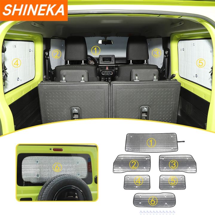 SHINEKA%20Car%20Window%20Visor%20Sunshade%20Heat%20Insulation%20Kit%20For%20Suzuki%20Jimny%20JB64%20JB74%202019%202020%202021%202022%202023+%20Exterior%20Accessories%20-%20Image%206