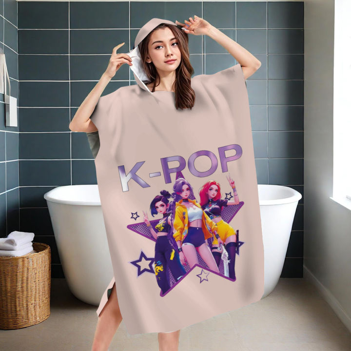 1PC%20%20Girl%20Group%20Hooded%20Bath%20Robe%20for%20Kids%20&%20Adults,%20Microfiber%20Quick%20Dry%20Beach%20Towel,%20Anime%20Cartoon%20Print%20for%20Pool%20Bath%20-%20Image%207