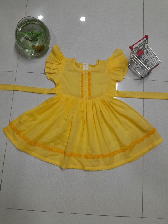 Hand wark product and baby girls dress