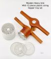 Wooden Jaffna Ural With 12 Pieces Plastic String Hopper Mould Set / No 1 Heavy string hopper machine. 