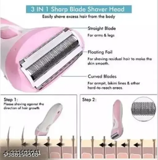 GM%203073%20Professional%20Lady%20Shaver%0AFor%20Women%20Rechargable%20Smooth%20and%20Gentle%20Shaving%20Experience%20-%20Image%203