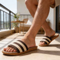 Summer Men Slippers AntiSlip Home Slippers Lightweight Shoes Men Indoor Linen Slippers Soft Shoes Bedroom Slippers Plus Size.