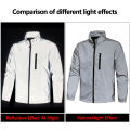 Night Reflective Jacket Men's Spring Casual Stand Collar Outdoor Windproof Jogger Cycling Safety Bright Coats Hip Hop Streetwear. 