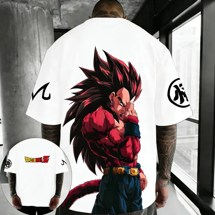 Dragon%20Ball%20Anime%20Oversized%20Cotton%20T-shirt%202026%20Summer%20New%20Vegeta%20Super%20Saiyan%204%20Printed%20Men's%20Street%20Hip%20Hop%20Loose%20Casual%20Top%20-%20Image%203
