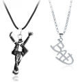 Artist Singer Michael BAD Necklace Rock Roll Everlasting Jackson Classic MJ Pendant Hot Charm Punk Cosplay Accessories Fans . 