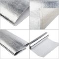 Car Heat Protection Foil Film High Temperature Resistant Fiberglass Aluminum Foil Tape Cloth Self-adhesive Heat Insulation Mat. 