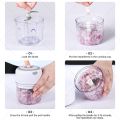 Electric Garlic Chopper, Mini Portable Veggie Chopper, 250ML Garlic Grinder Masher Onion Chopper, Blender to Vegetable, Wireless.