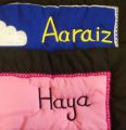 Customised Embroidered Kids Jainamaz Kids Prayer Rug Kids Prayer Mat. 