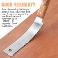 Japanese Style Hand Saw 12In Non-slip Wooden Handle Pull Saw Flush Cut Saw Handsaw Woodworking Plastic Cutting Tool Hand Saw. 