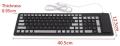 USB wired keyboard 103 keys keyboard silicone soft numeric gaming keyboard for PC laptop. 