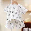 New Summer Children Clothes Pajama Set Soft Solid Color Comfortable Clothing Kids Girls Boys Pajamas Sleepwear. 