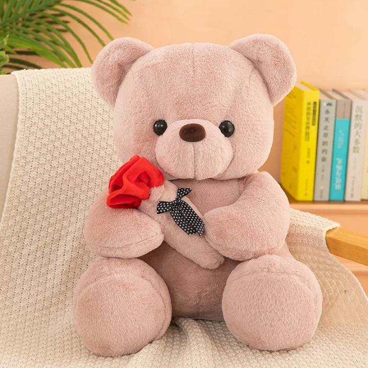 Valentine's Day roses teddy bear animal plush toys for girls teddy bear