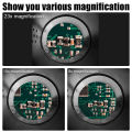 Head Mount Magnifying Glass 8x 15x 23x For Electronics Watch Repair Dual-Lens Eye Loupe Magnifier LED Lights Glasses Magnifier. 