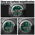 Head Mount Magnifying Glass 8x 15x 23x For Electronics Watch Repair Dual-Lens Eye Loupe Magnifier LED Lights Glasses Magnifier. 