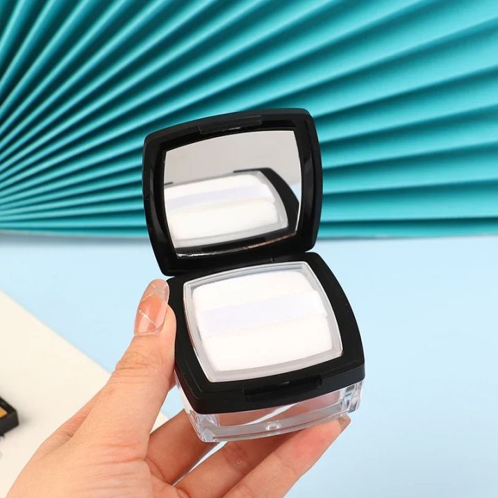 Box Pure Powder Powder powder box empty box can carry powder puff mirror does not leak ...