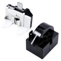 PTC Relay & Overload Set For Refrigerator Compressor | 1/2HP, 1/4,1/5,1/6HP 1/8HP &  More | Easy To Replace At Home (1 pair). 