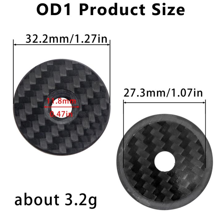 Bicycle%20Headset%20Top%20Carbon%20Fiber%20Cap%20W/%20M6*30mm%20Titanium%20Screw%20for%201-1/8"%201-1/4"%20Front%20Fork%20OD2%203K%20Matt%20Stem%20Top%20Cover%20-%20Image%202