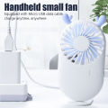Portable Mini USB Fan – 3-Speed Handheld/Desktop Rechargeable Cooler for Travel & Office. 