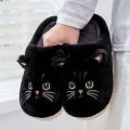 2025 New Winter Plush Slippers - Cat Pattern Couple House Shoes, Cozy Furry Indoor Slides for Women & Men, Non-Slip Home Booties.