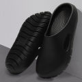 Summer New EVA Cool Slippers for Home Comfort, Anti Slip Fashion, Versatile Couple Wearing Baotou Slippers for Men.