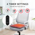 USB Electric Heated Seat Cushion 4 Temperature Settings Winter Car Seat Heater Cold Resistant Chair Heated Mat for Office Travel.