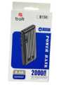 Power bank High Capacity 20,000 MAH (Actual 8,000), Bolt Original Power Bank, 2.4A Output Fast Charging with torch light built-in. 