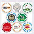 7 Pcs PGA Golf Ball Markers with Magnetic Hat Clip - Golf Poker ABS Markers for Golf Hat, Perfect for Father's Day. 