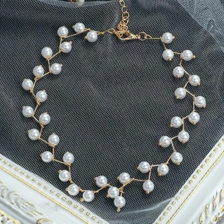 Korean%20Style%20Pearl%20Necklace%20for%20Women%20Fashion%20Choker%20Chain%20Jewelry%20Gift%20-%20Image%202
