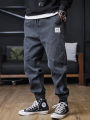 Plus Size Jeans Men Loose Joggers Streetwear Harem Jeans Cargo Pants Ankle-Length Denim Trousers. 