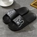 Casual soft-soled comfortable home slippers. 