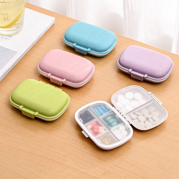 8%20Grids%20Organizer%20Container%20For%20Tablets%20Travel%20Pill%20Box%20With%20Seal%20Ring%20Small%20Box%20For%20Tablets%20Wheat%20Straw%20Container%20For%20Medicines%20-%20Image%204